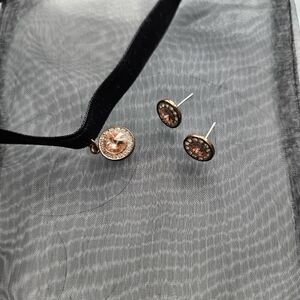 Le Chateau Rose Gold and Matching Earrings SET